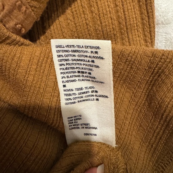 Free People Mustard Long Sleeve Blouse - Picture 11 of 12